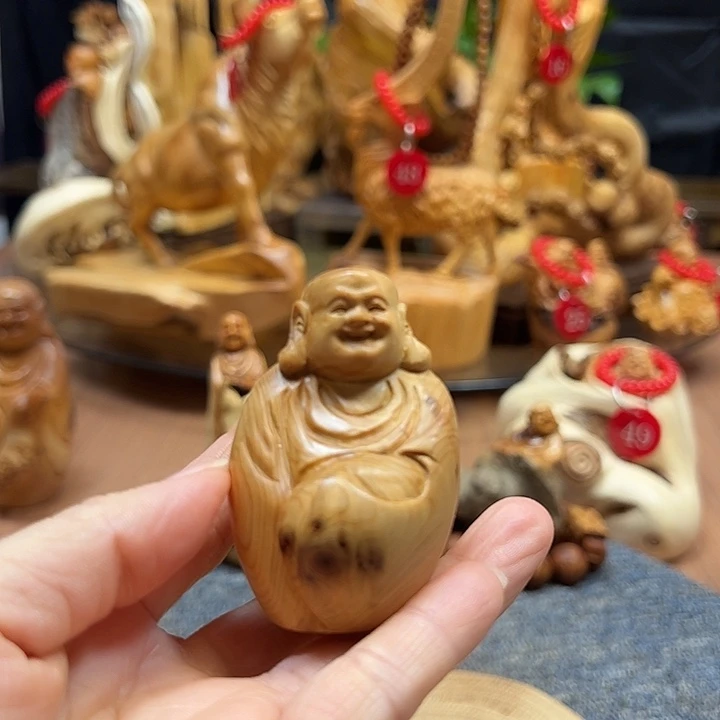 非洲檀香无事牌崖柏摆件