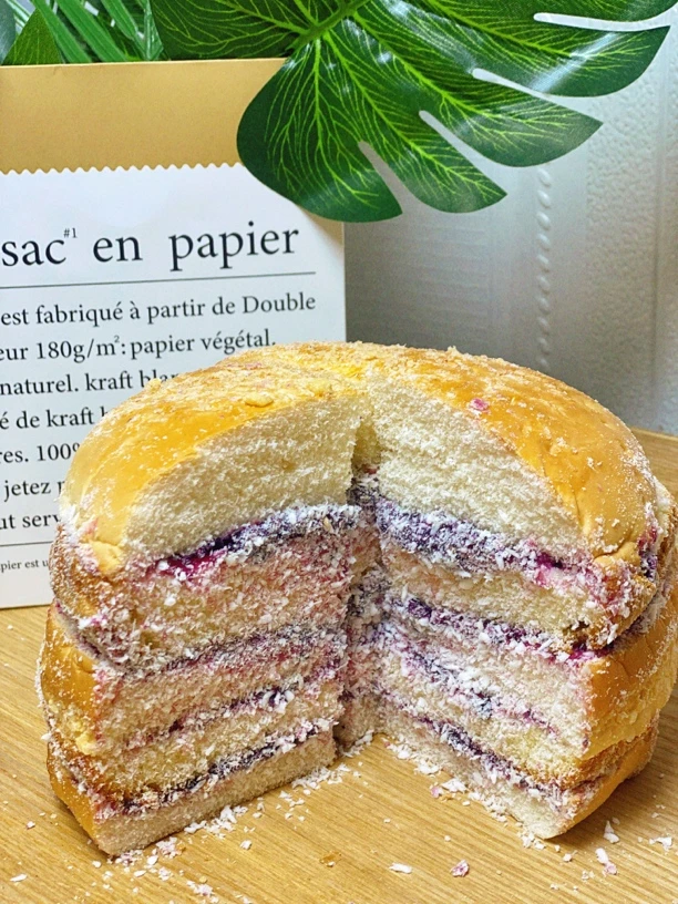 椰蓉蓝莓面包椰香奶香新鲜现做一盒四个装