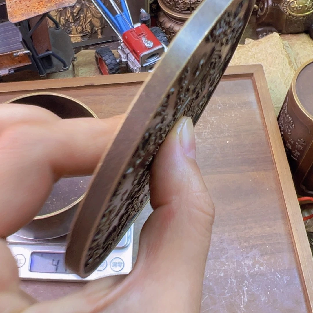 原矿风磨铜铜镜一个