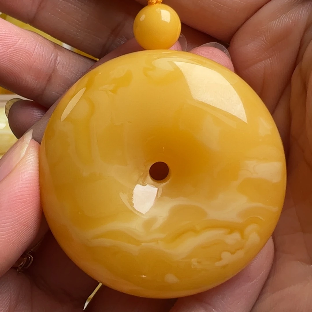 蜜蜡未镶嵌毛衣链无优化无烤色无补胶无覆膜无辐照无煮蜜