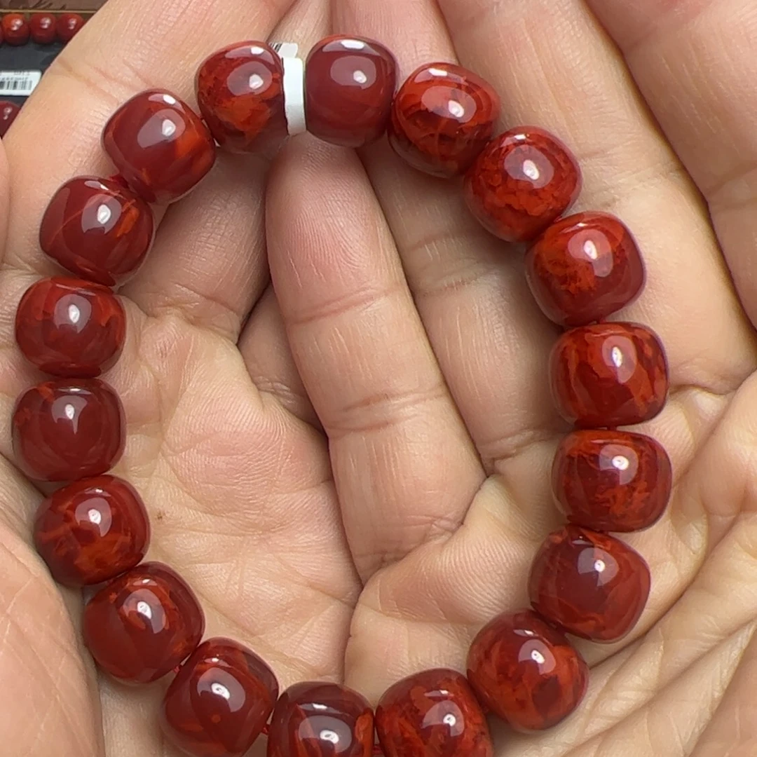 胖***9南红玛瑙未镶嵌手串