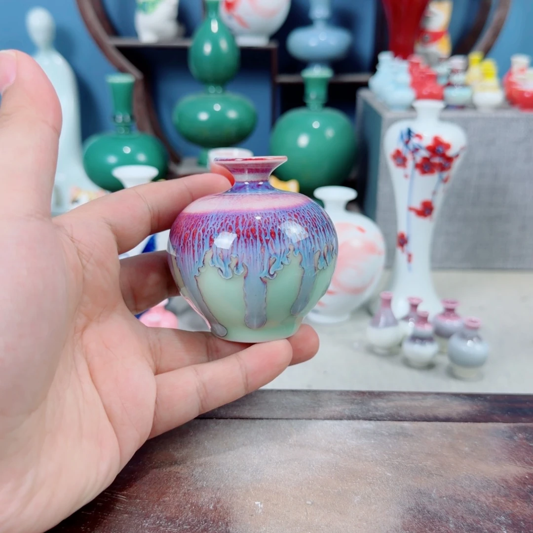 陶瓷手工小花器摆件