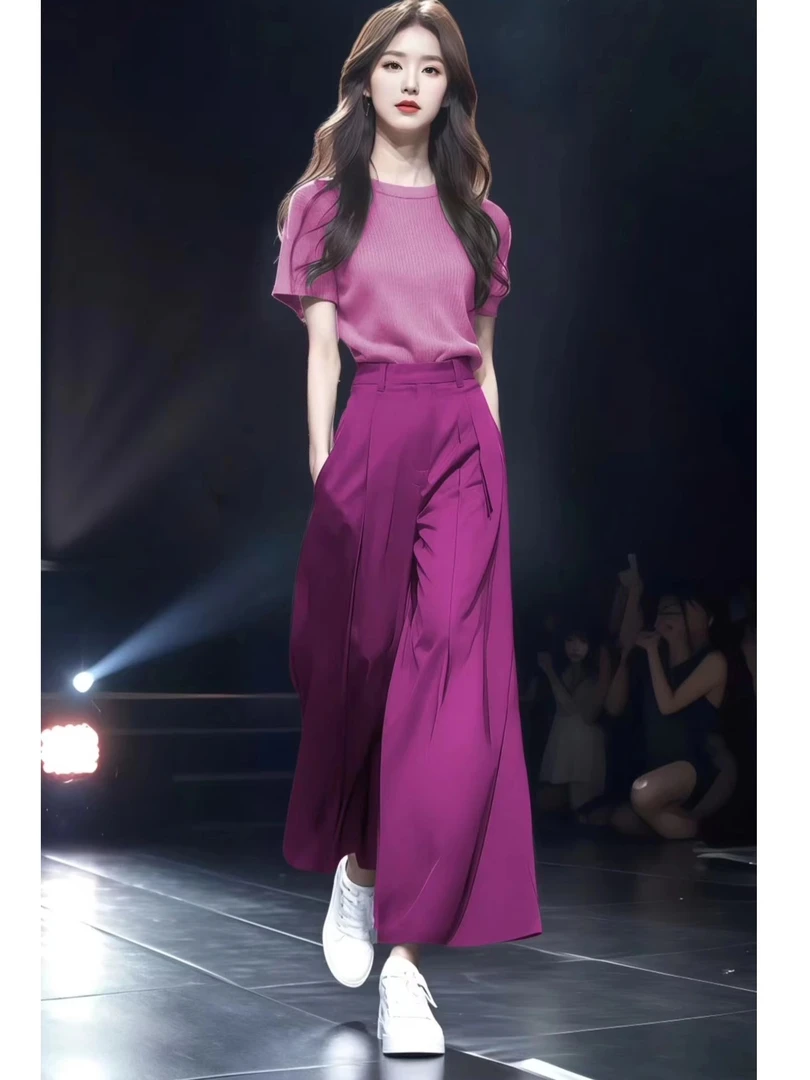 显瘦针织衫搭洋气2025新款大方得体巨好看的穿搭一整两件套