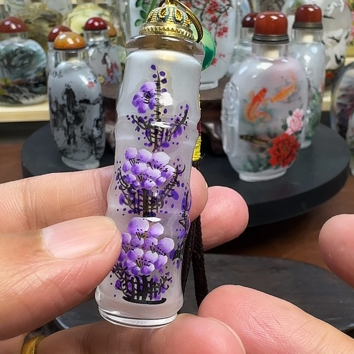 鼻烟壶内画手工挂件