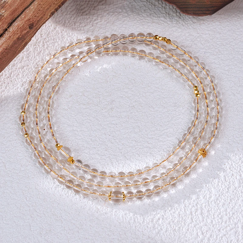 【白水晶万搭链】 水晶项链 （天然珠宝多样性发其一）