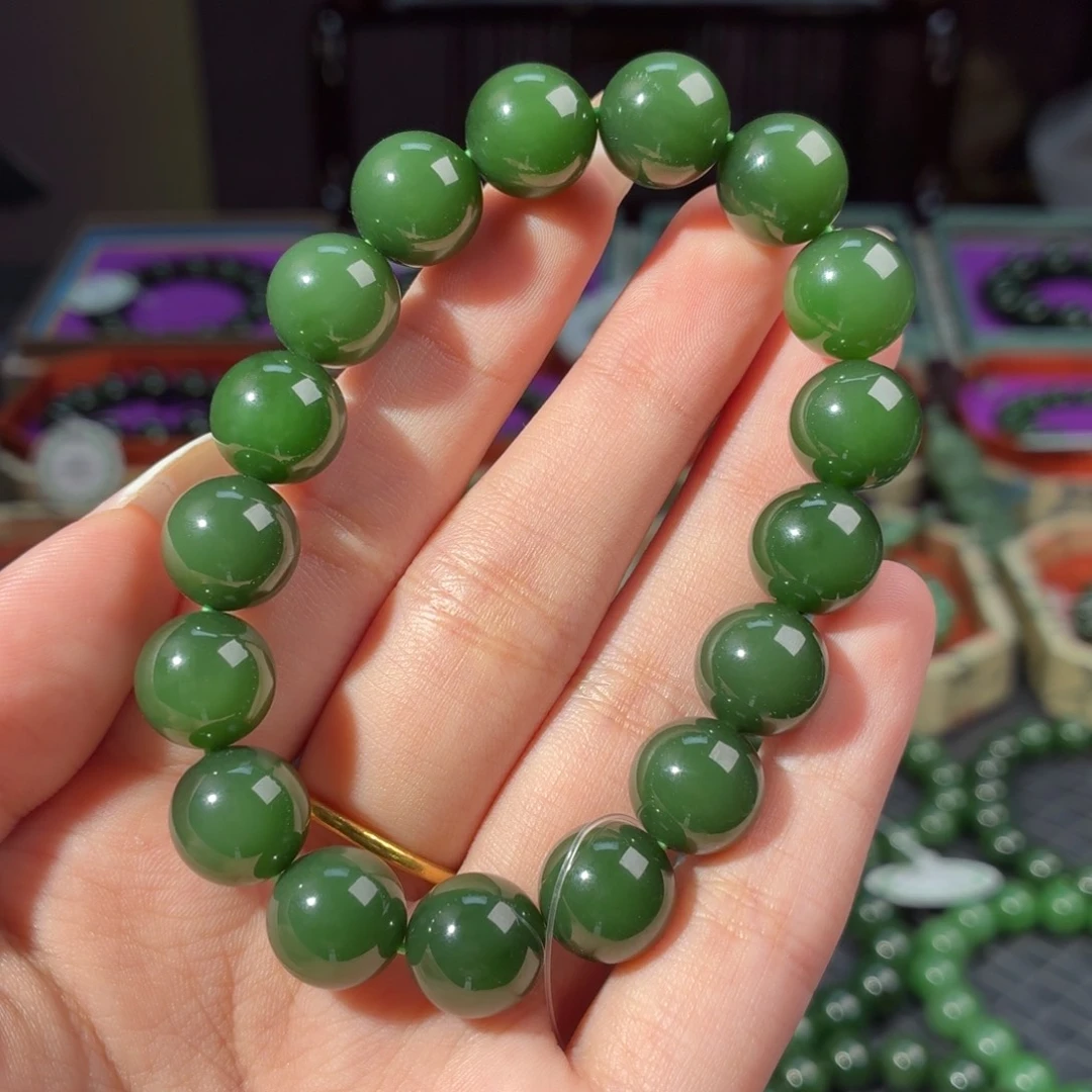 和田玉（碧玉）未镶嵌手链