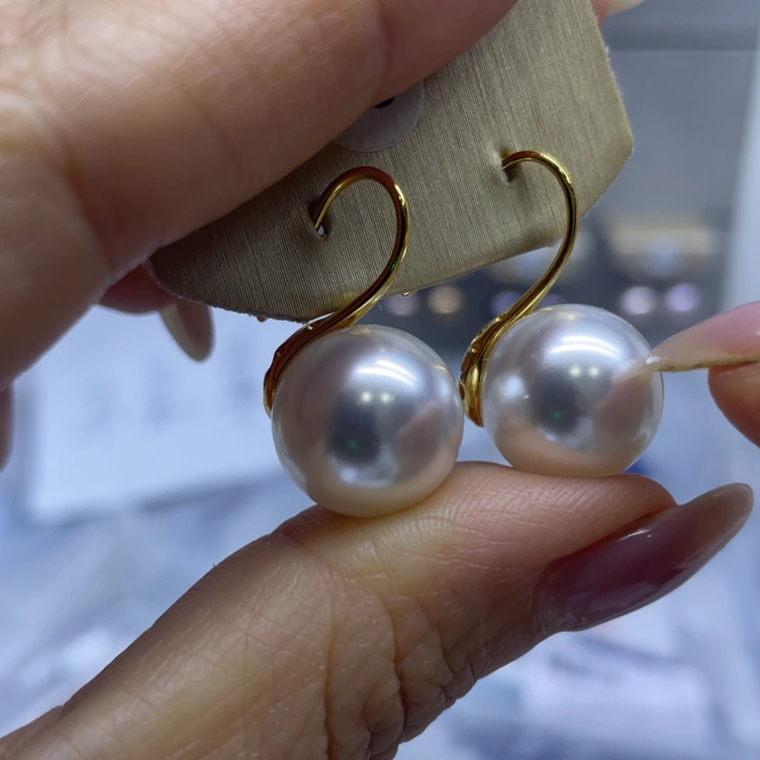 耳饰淡水珍珠银S925镶嵌