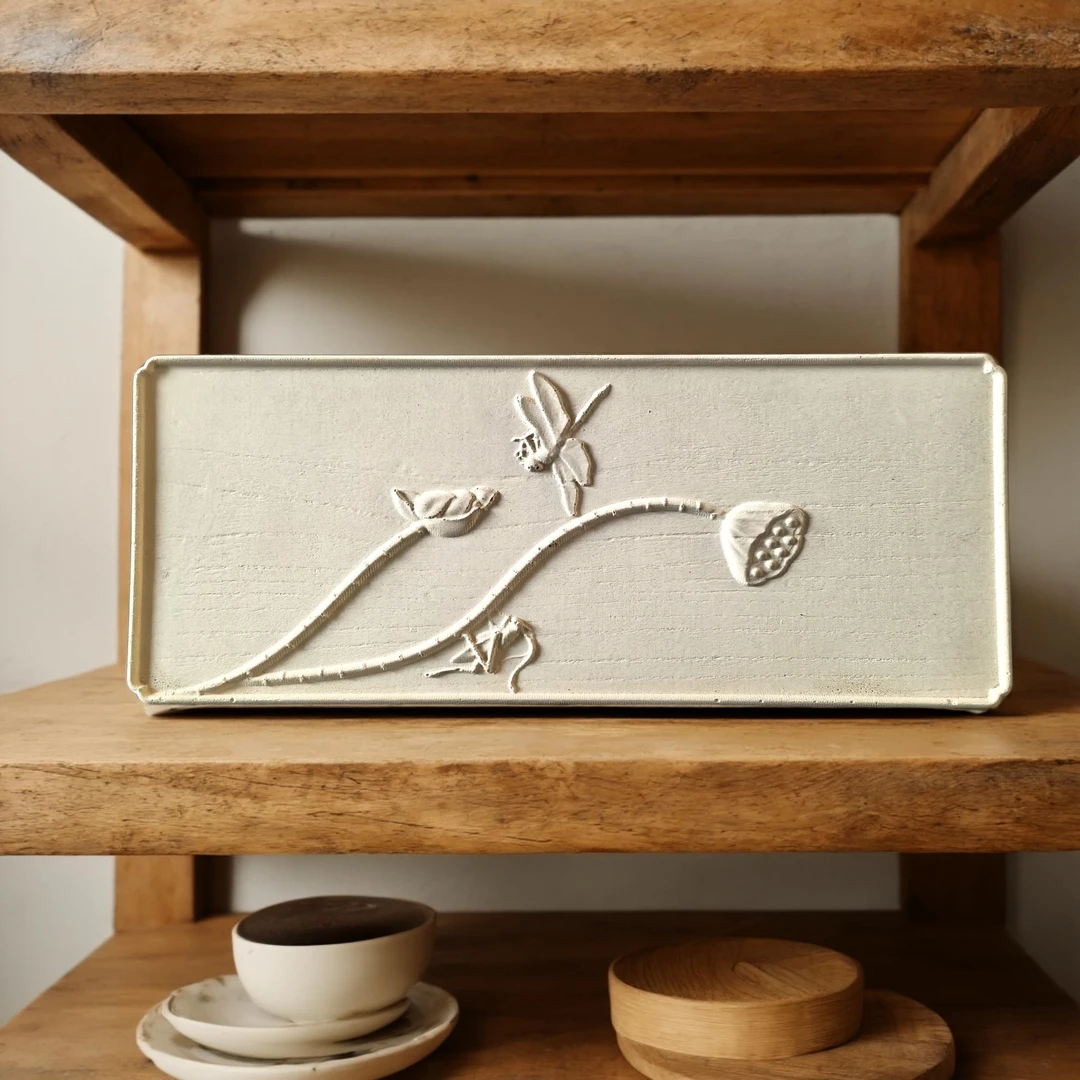 非遗干泡吸水茶盘高温烧制