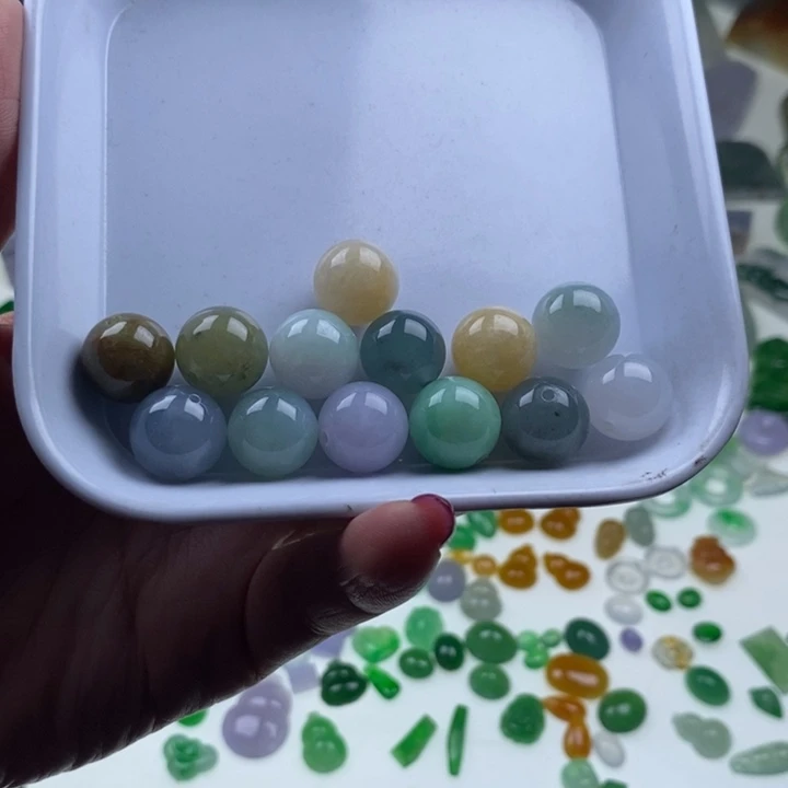 清***哥翡翠未镶嵌挂件天然翡翠