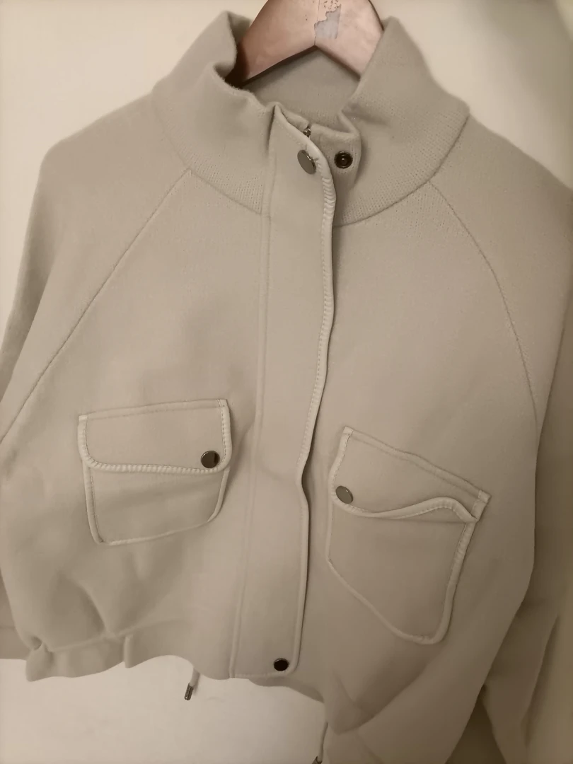 女士外套秋冬设计感小香风立领短款宽松