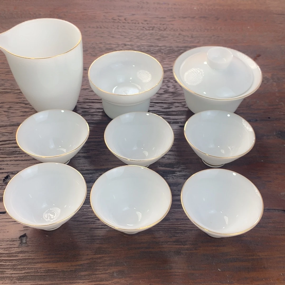 描金斗笠杯套装装