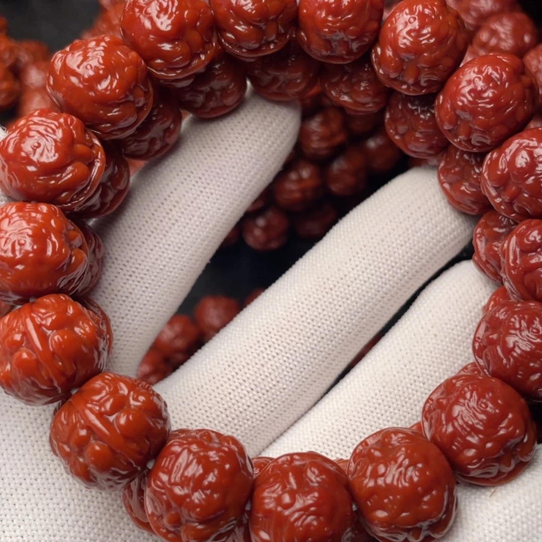 行***山猴头核桃手串蟾王