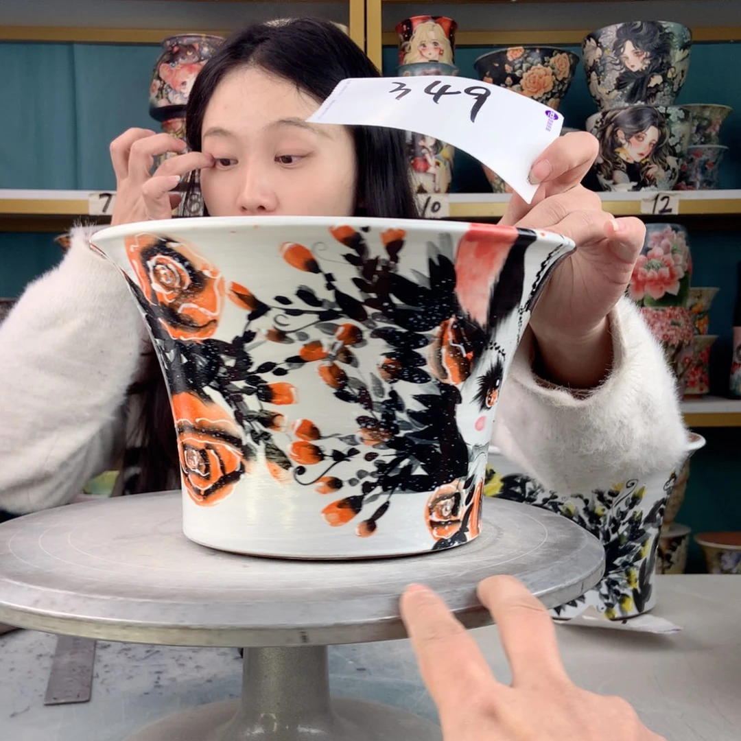 罐景德镇手工瑕疵349