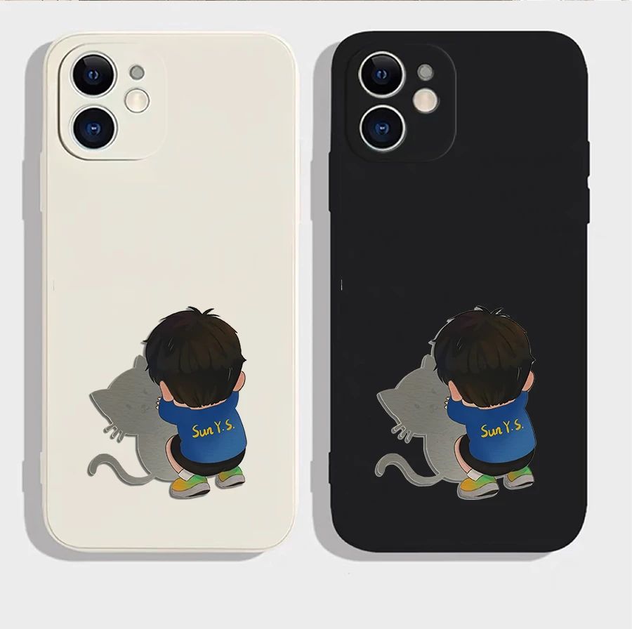 Q版猫影孙颖莎苹果16手机壳小米华为三星OPPO一加vivo适用魅族22