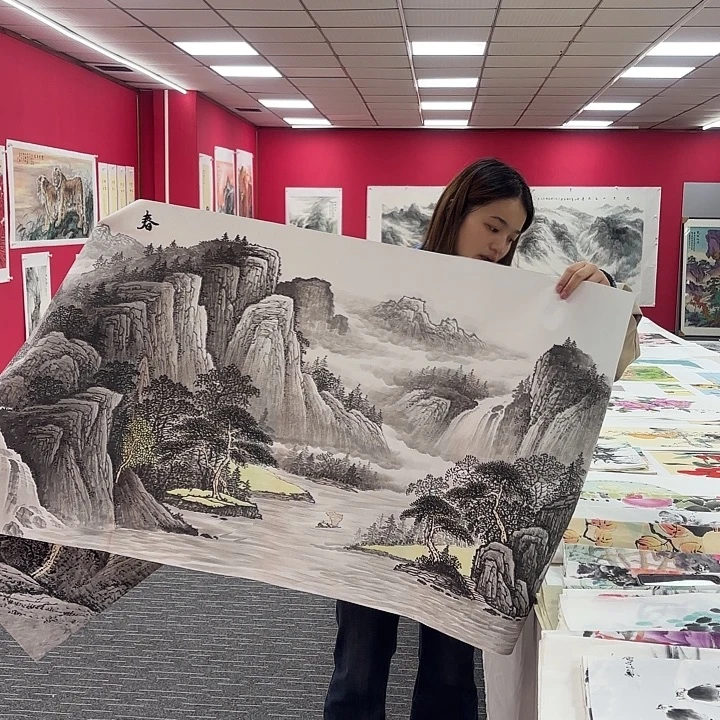 国画山水图画作品