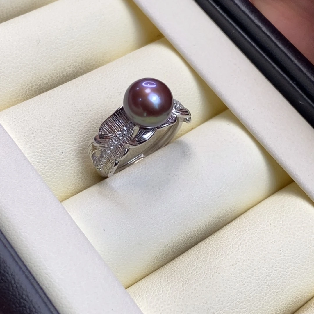 小***ɞ银S925镶嵌淡水珍珠戒指