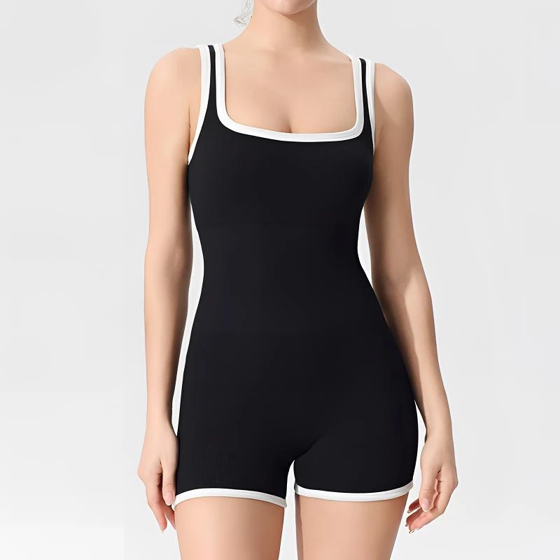 连体瑜伽服带胸垫女健身美背连体衣舞蹈运动紧身空中瑜伽服Z260