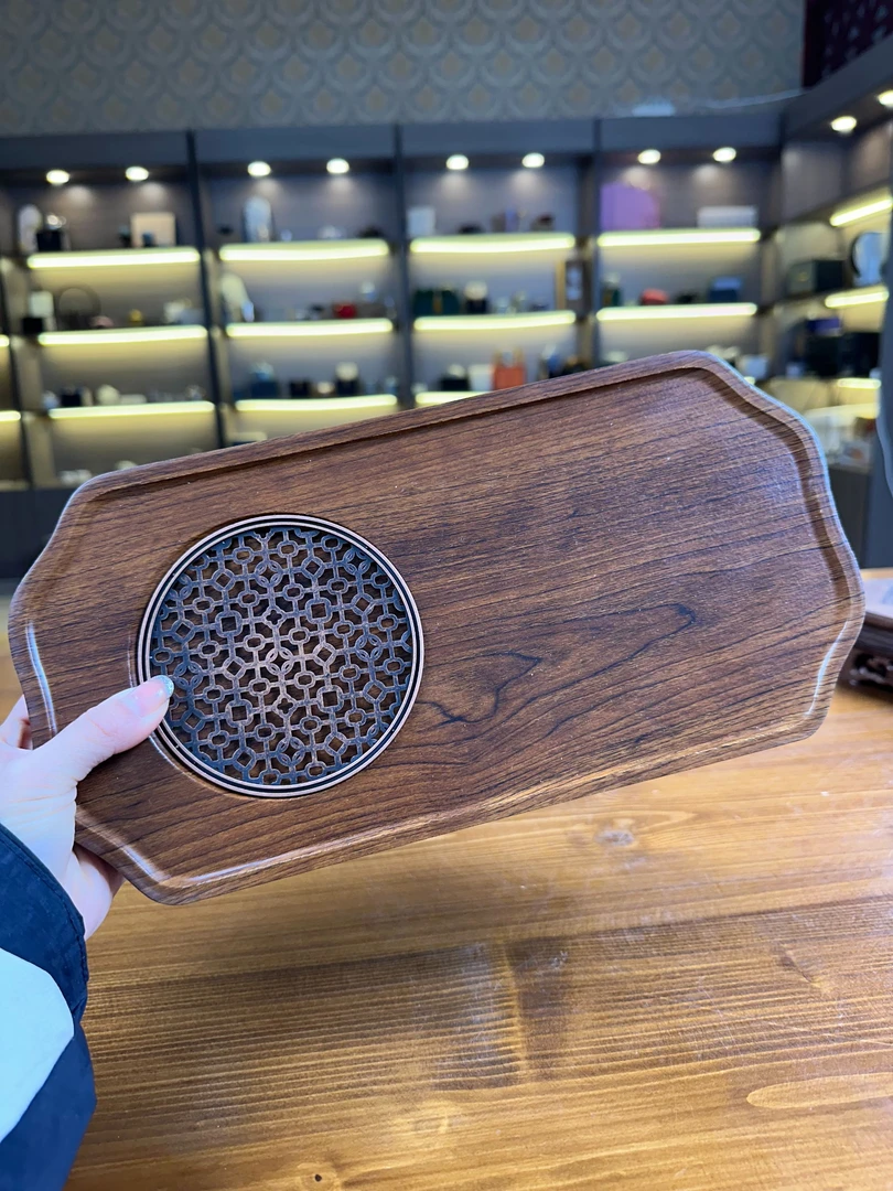 【闪购商品】c复古家用简约两用茶道干泡盘便携茶盘