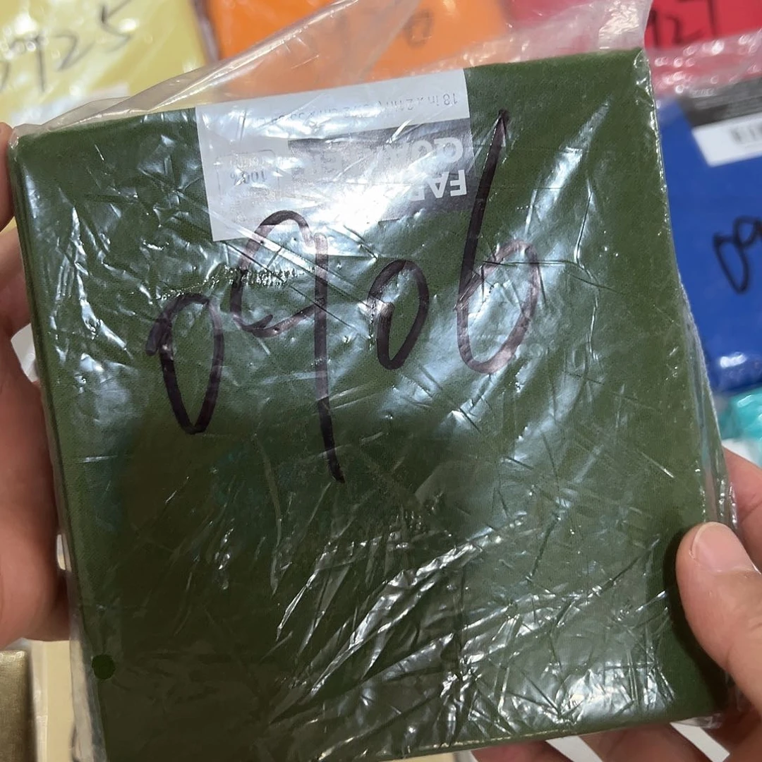 3片品牌原单小布块45.50厘米一片牛油果绿