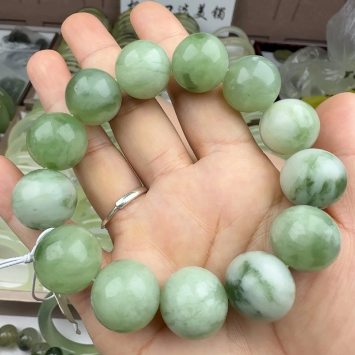蛇纹石玉未镶嵌手链