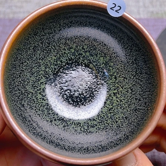 茶盏龙窑柴烧茶叶末钵钵器型8.8口径