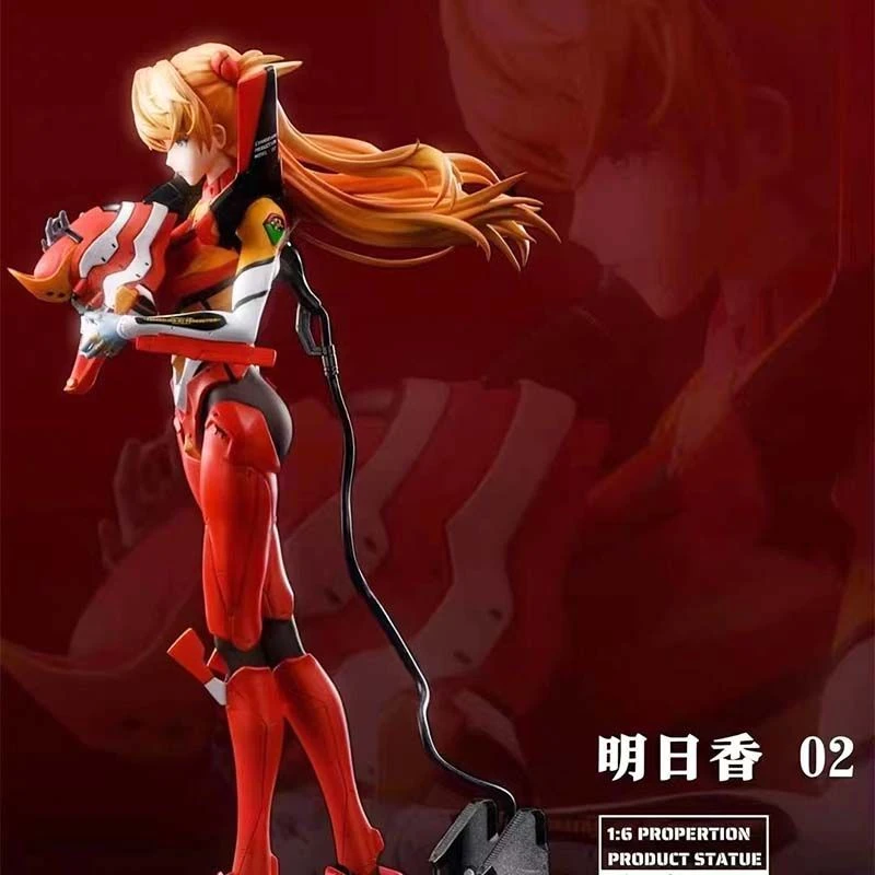 新世纪福音战士EVA剧场版2号机手办机甲明日香美少女动漫模型摆件