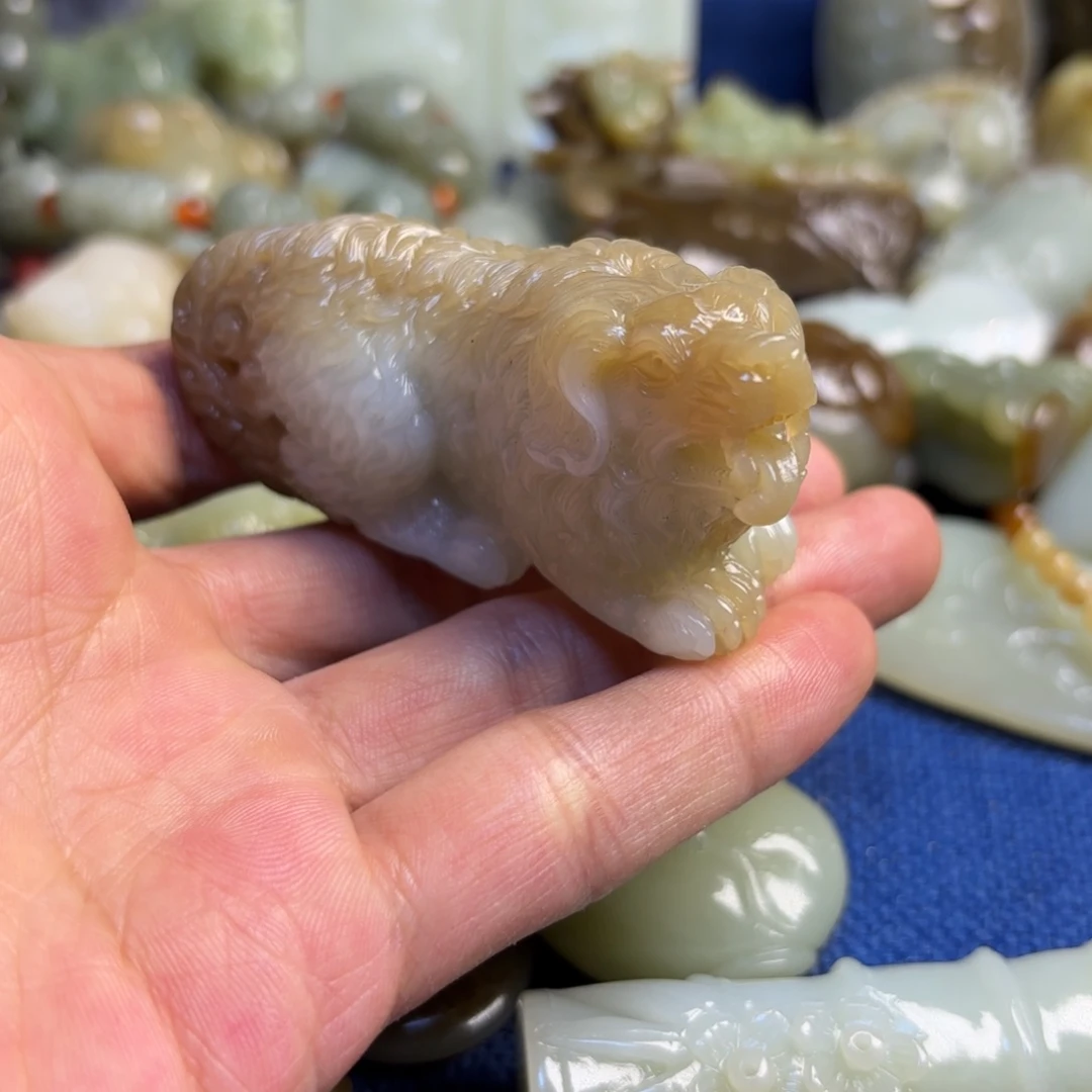 和田玉吊坠(不含链)未镶嵌胖****享