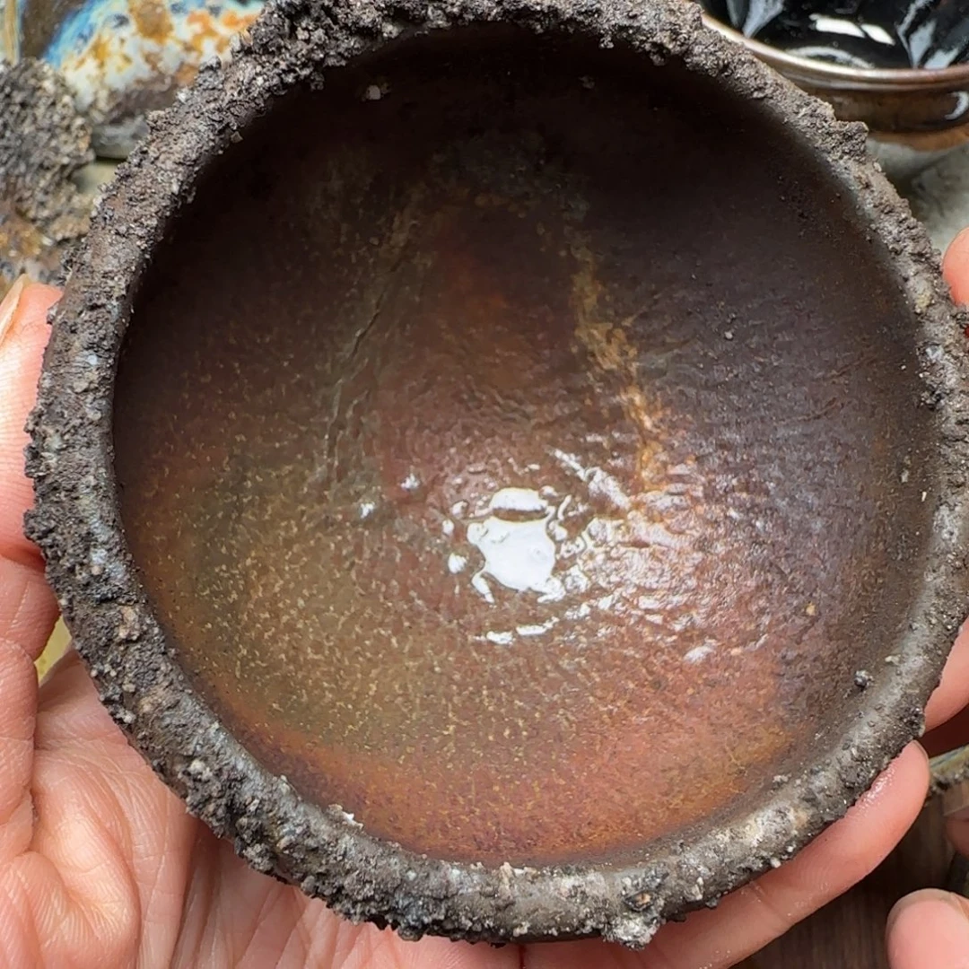 夜***露柴烧建盏茶盏茶杯459