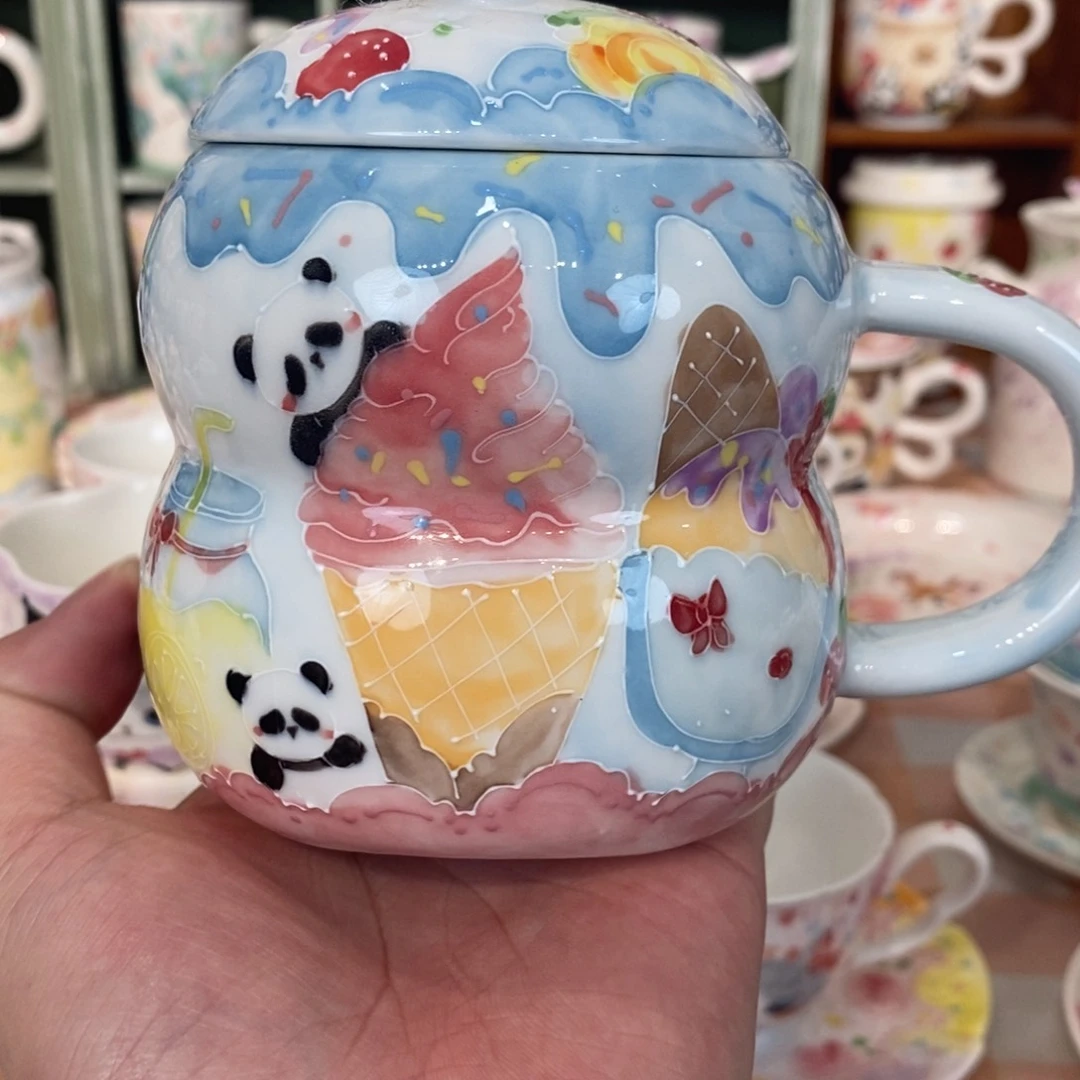 瓷片冰淇淋熊猫微瑕福利