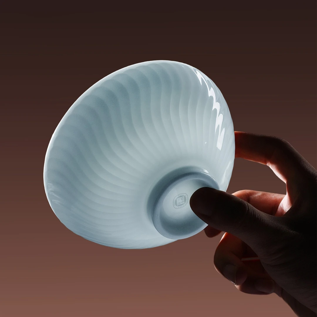 景德镇影青陶瓷无铅吃米饭碗高颜值碗个人专用陶瓷酸奶碗餐具月华