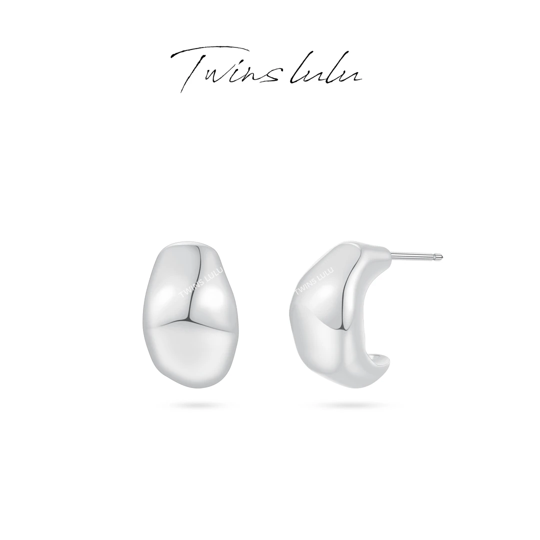TWINS LULU 出游季 夏上新新品小众首饰肌理耳环女款TSL2860