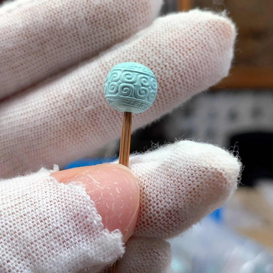 绿松石未镶嵌挂件