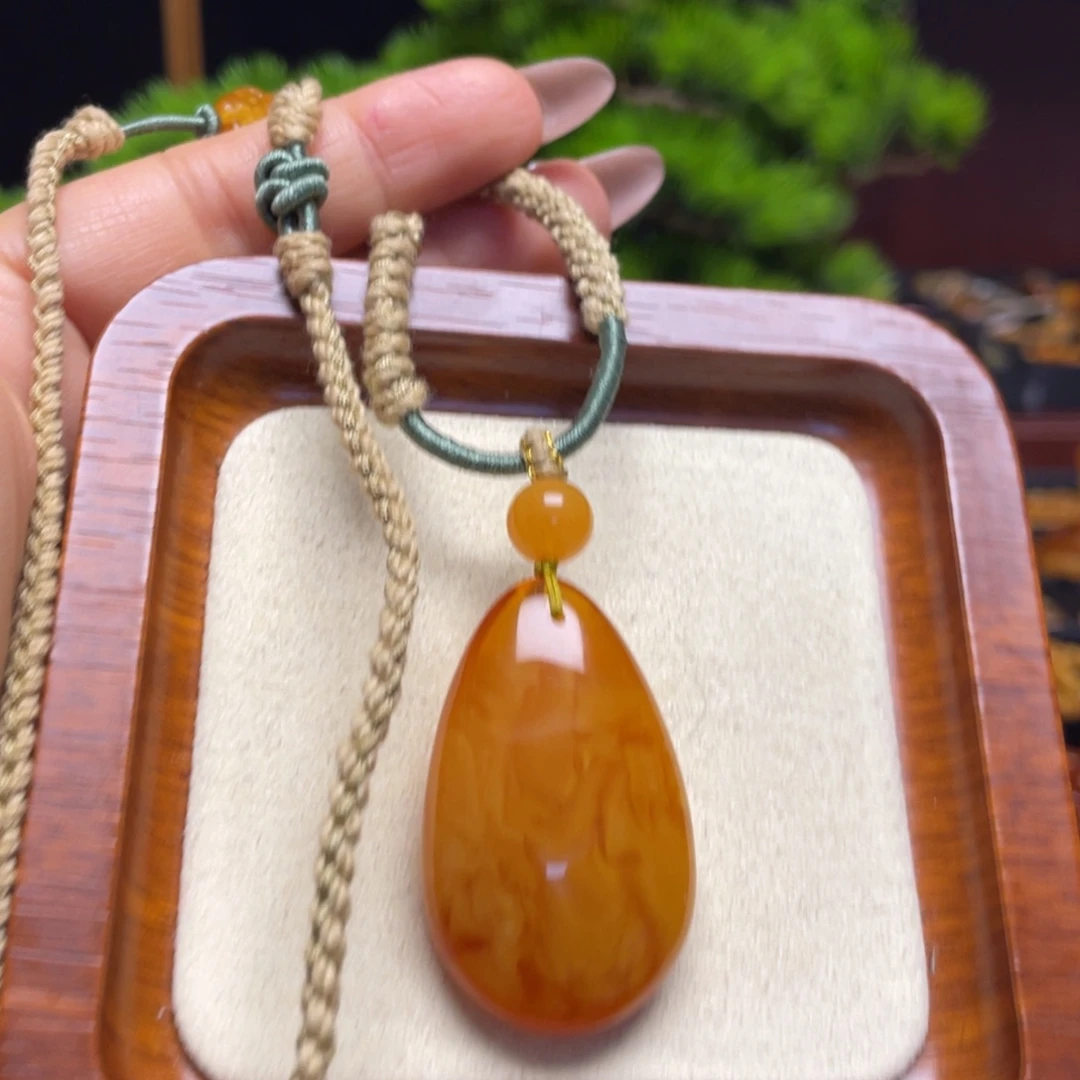 蜜蜡颈饰未镶嵌项链