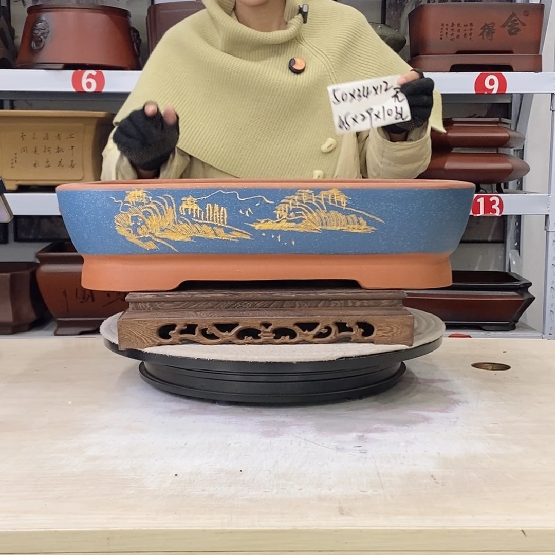 紫砂花盆紫砂花盆无孔