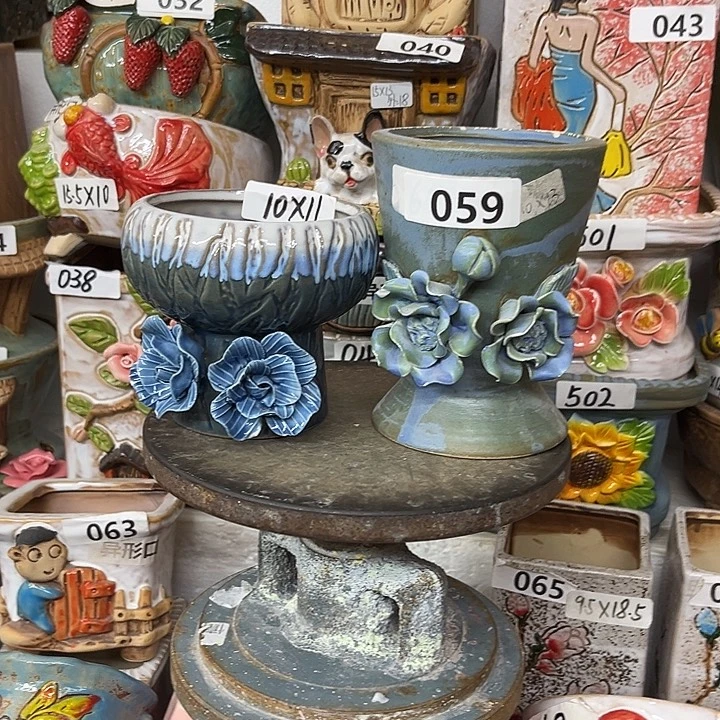 粗陶材质多肉花盆