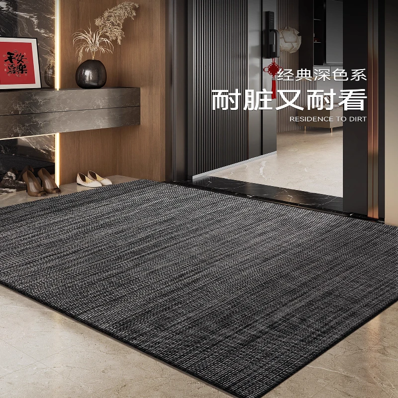 入户门地垫新款高级玄关耐脏免洗pvc客厅门垫门口家用可裁剪地毯