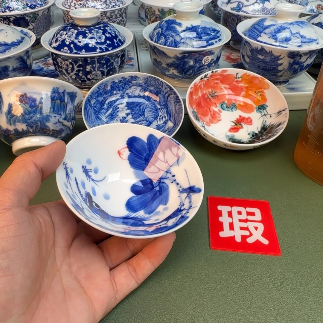 纯手工纯手绘茶具石头287