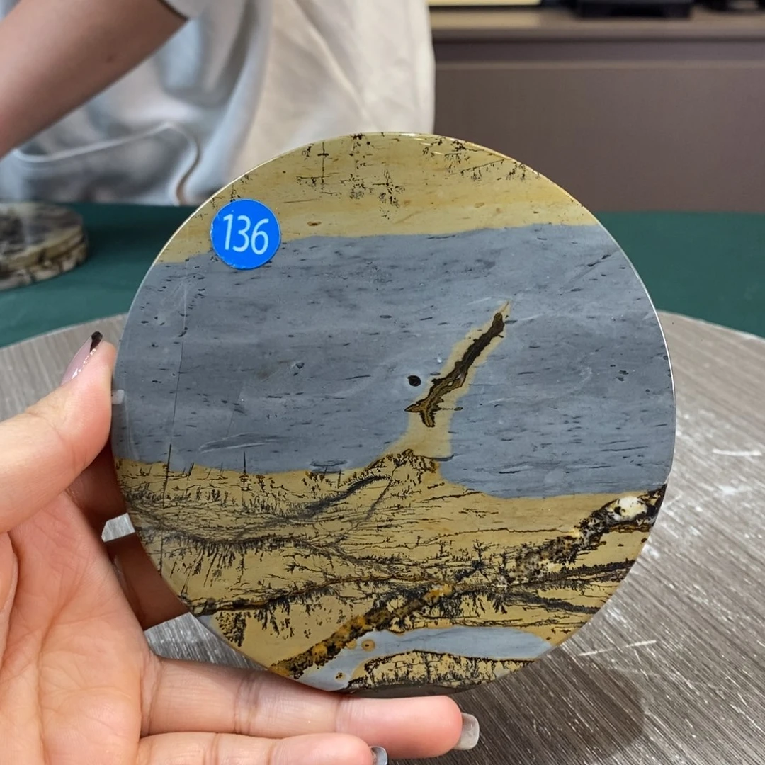 石材广西国画石草花石