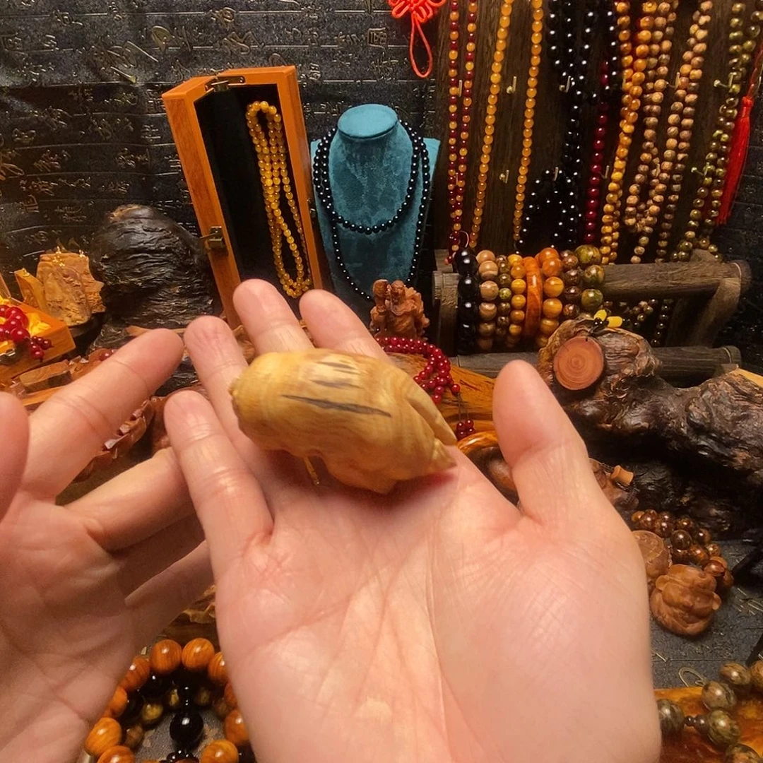 把件松木（琥珀木）雷击木猪蹄子