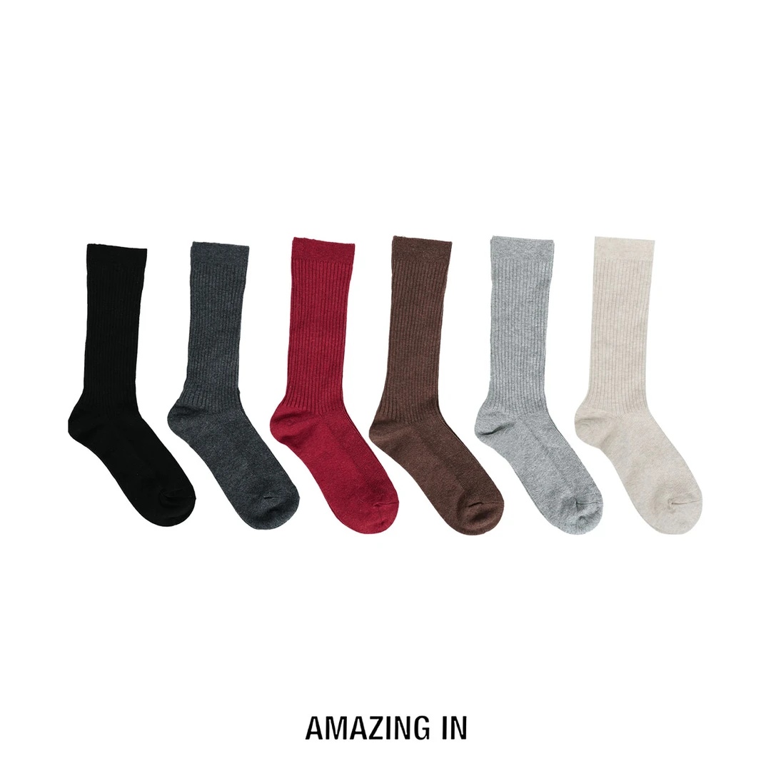 AMAZING IN | 绵羊毛 | 无骨保暖针织长筒袜A250917-AI59CSCW7750