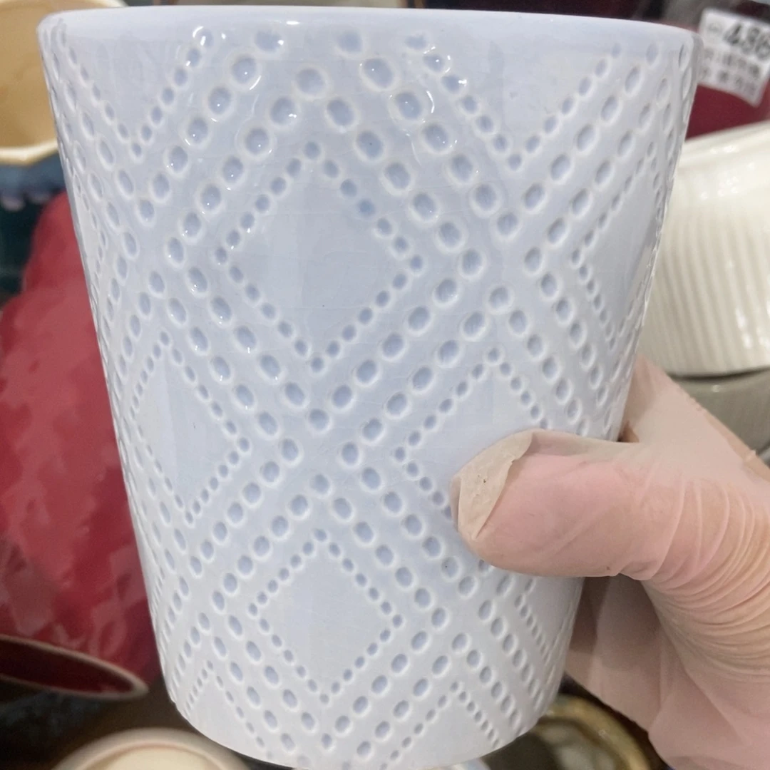 红陶高温陶瓷花盆