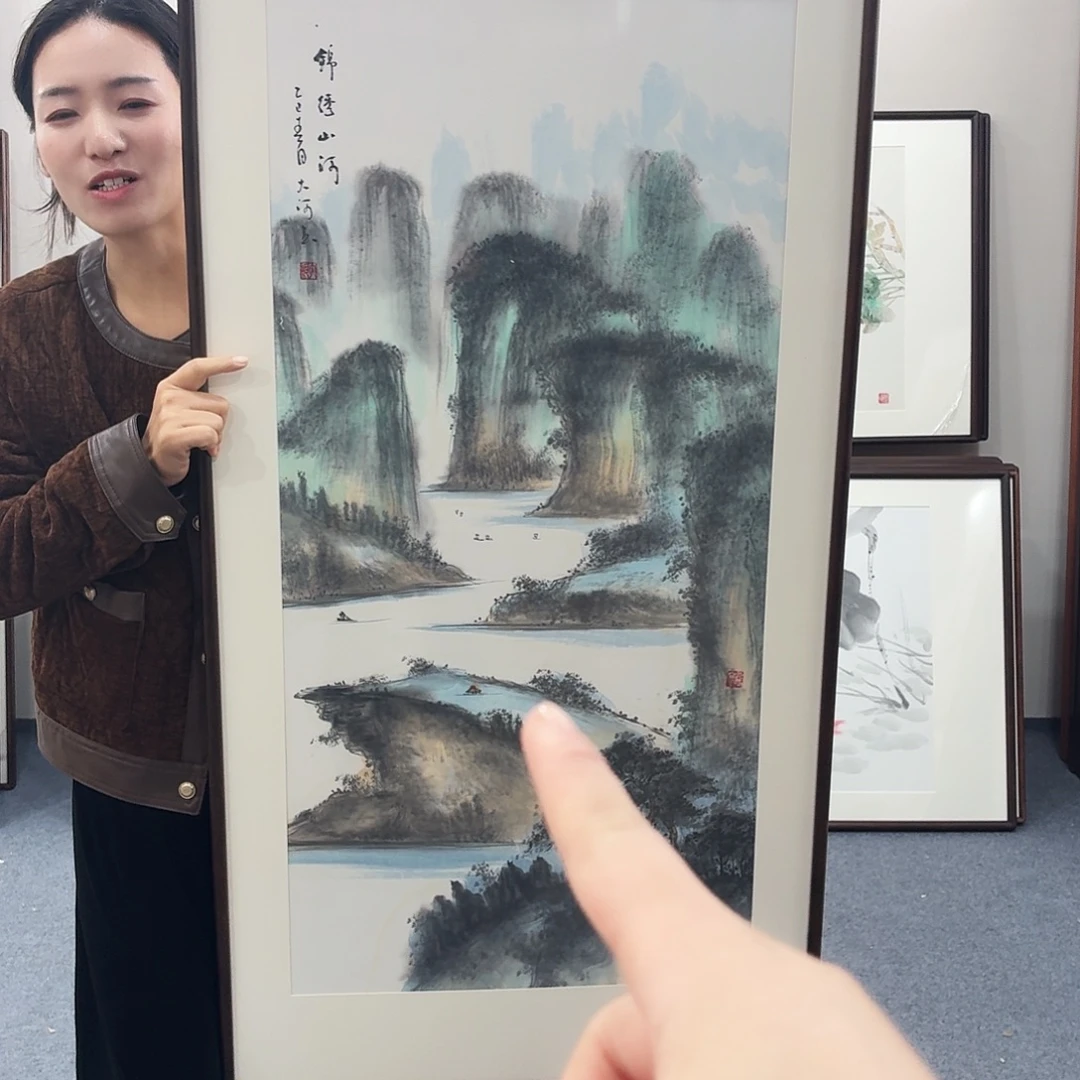 国画手绘作品120-60尺寸
