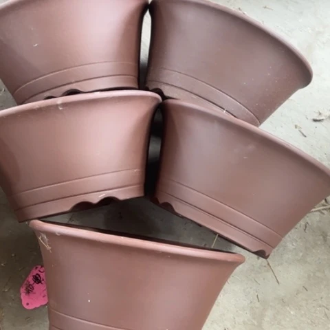 紫砂花盆100-5。 30-15
