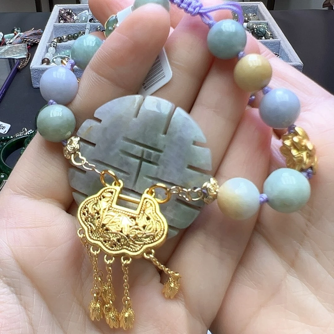 翡翠未镶嵌手链99