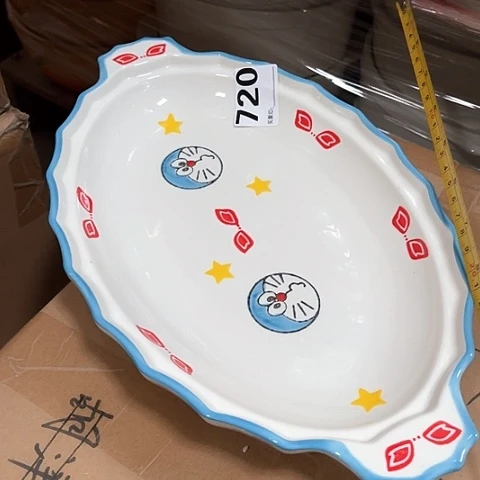 微瑕，不能明火，鱼盘一个，720