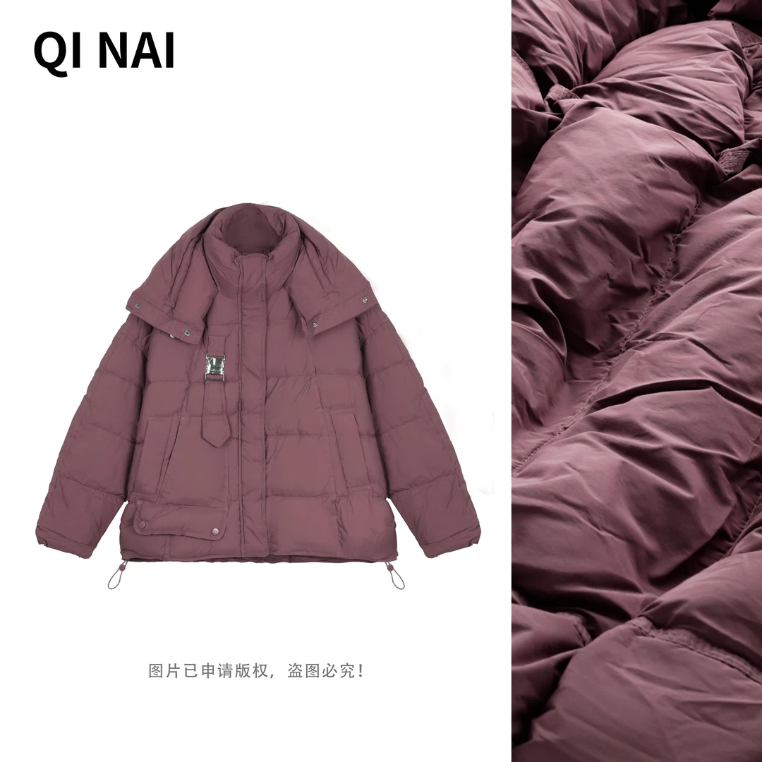 七奈推荐【旋新】新款韩版百搭保暖羽绒服时尚宽松外套QN12230
