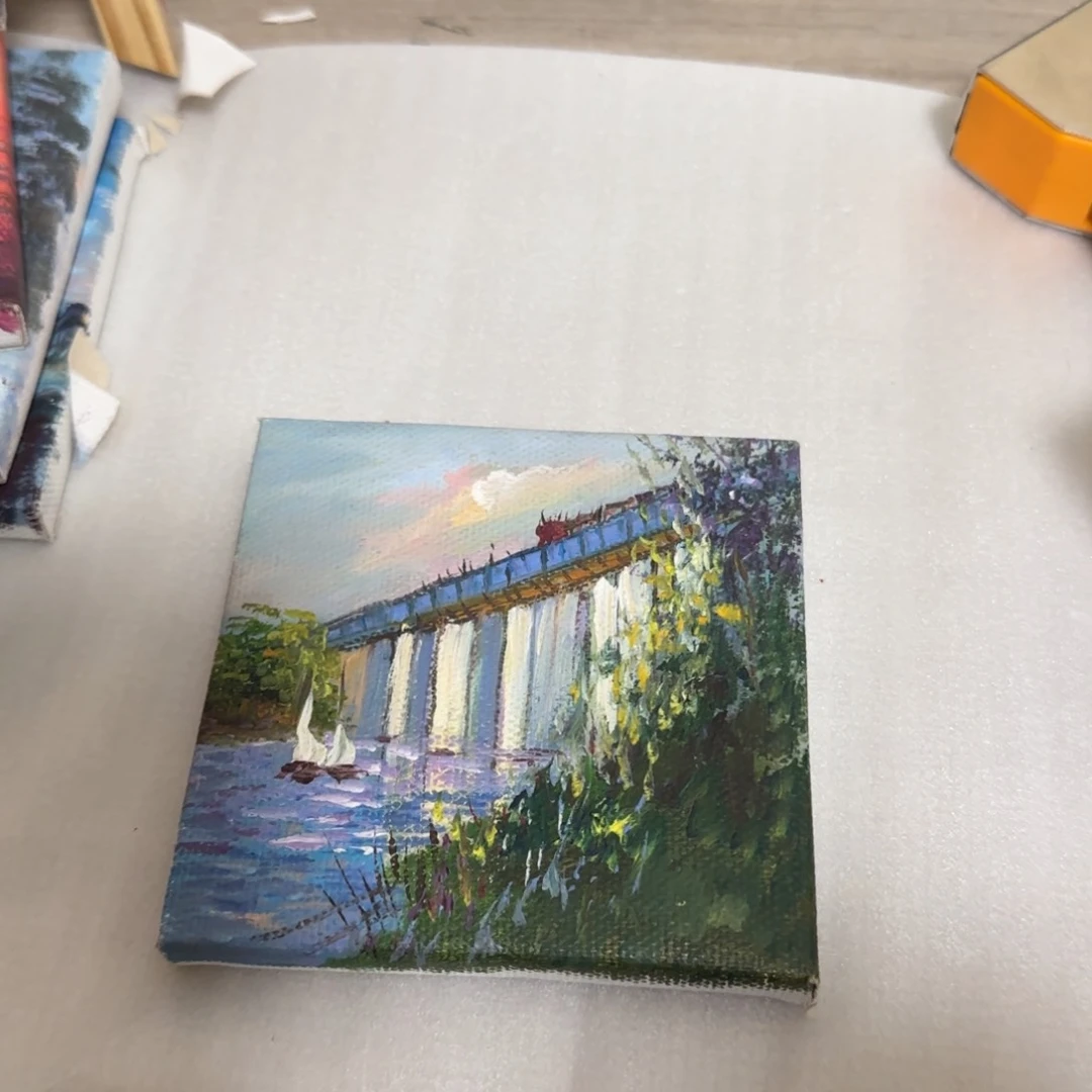 油画10*10迷你小油画纯手绘