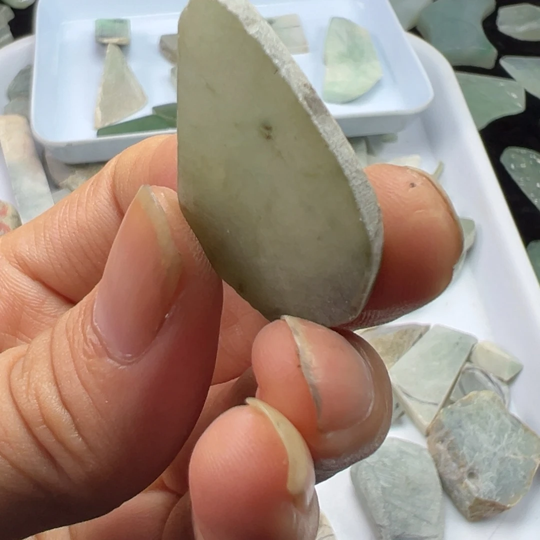 翡翠裸石缅甸翡翠A货水头料子