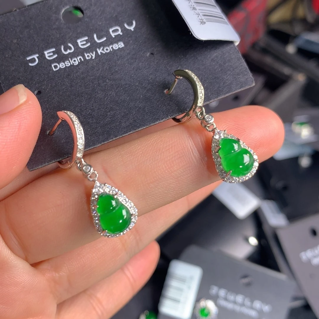 【闪购商品】颈饰银S925镶嵌翡翠天然翡翠