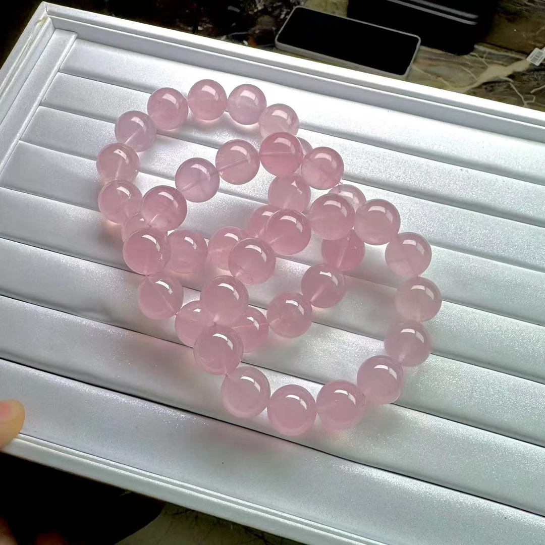 高阶玄（有冰纹）无矿马粉手串（11以上越大越粉）（多样性发一）